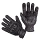 Leather Motorcycle Gloves W-TEC Clascado - Black - Black