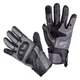 Leather Motorcycle Gloves W-TEC Boldron - Black-Grey - Black-Grey