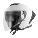 Motorcycle Helmet W-TEC Voltik - Matte Black - White