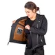Women’s Leather Motorcycle Jacket W-TEC Brinea - Matte Black