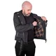 Men’s Leather Jacket W-TEC Brineo - Matte Black