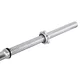 Straight Weightlifting Barbell inSPORTline Welenorty 220 cm / 30 mm with Threaded Ends and Collars