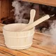 Wooden Bucket & Ladle