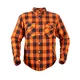 Motorcycle Shirt BOS Lumberjack - Dark Camo - Orange