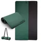 Exercise Mat inSPORTline Kikami 180 x 61 x 0.8 cm - bamboo beige-brown - dark green-black