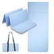 Foldable Exercise Mat inSPORTline Lantemi 145 x 61 x 1 cm - Bright Blue - Bright Blue