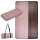 Foldable Exercise Mat inSPORTline Misette 180 x 61 x 0.8 cm - Blue-Black - bamboo beige-brown