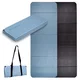 Foldable Exercise Mat inSPORTline Misette 180 x 61 x 0.8 cm - Blue-Black - Blue-Black