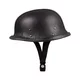 Retro Open-Face Motorcycle Helmet Sodager Stripes - černá s oranžovým a béžovým pruhem