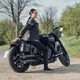 Women's moto leggings W-TEC Woposum - Black