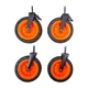 Replacement Wheels for Utility Wagon 19 x 7 cm (8 x 3 inches) – 4 Pcs.