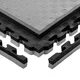 Tatami Puzzle Mat inSPORTline Malmeida 100 x 100 x 4 cm - šedo-černá, vzor 5 proužků