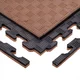 Tatami Puzzle Mat inSPORTline Sazegul 100 x 100 x 2 cm - mocha mousse-černá, vzor 5 proužků - mocha mousse-černá, vzor 5 proužků