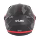 Open-Face Helmet W-TEC Barcela Vermella - Black-Grey