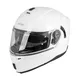 Flip-Up Motorcycle Helmet W-TEC Benidor - Matte Black - White Glossy