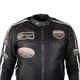 Men’s Leather Motorcycle Jacket W-TEC Sheawen Vintage - Black