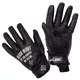 Leather Summer Motorcycle Gloves W-TEC Black Heart Darios - Black - Black