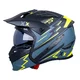 Modular Motorcycle Helmet W-TEC Badalone Graphic - matně černá-žlutá