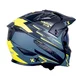 Modular Motorcycle Helmet W-TEC Badalone Graphic - matně černá-žlutá
