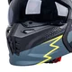 Modular Motorcycle Helmet W-TEC Badalone Graphic - matně černá-žlutá