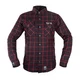 Shirt W-TEC Black Heart Respector II - černá s modrým pruhem - černá s červeným pruhem