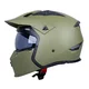 Modular Motorcycle Helmet W-TEC Badalone Army - béžová matná