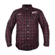 Motorcycle Shirt W-TEC Black Heart Rattlesneak - červeno-černá kostkovaná - černá s červeným pruhem