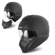 Modular Motorcycle Helmet W-TEC Satalone - Black Matt - Black Matt