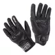 Leather Motorcycle Gloves W-TEC Black Heart Rookah - Black - Black