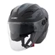 Open-Face Helmet W-TEC Barcela Vermella - Black-Grey