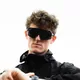 Sports Sunglasses Tripoint Trerikesröset - Turquoise Smoke /w Pink Multi Cat.3