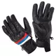 Summer Leather Motorcycle Gloves W-TEC Laudero - Beige - Black
