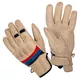 Summer Leather Motorcycle Gloves W-TEC Laudero - Beige - Beige