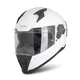 Touring Helmet W-TEC Burgosa - Matte Black - White Glossy