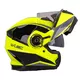 Flip-Up Motorcycle Helmet W-TEC Banelmeda - Black-Fluo Yellow