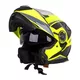 Flip-Up Motorcycle Helmet W-TEC Banelmeda - Black-Fluo Yellow