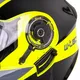 Flip-Up Motorcycle Helmet W-TEC Banelmeda - Black-Fluo Yellow