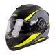 Flip-Up Motorcycle Helmet W-TEC Banelmeda - Black-Fluo Yellow - šedo-černo-fluo žlutá