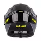 Flip-Up Motorcycle Helmet W-TEC Banelmeda - Black-Fluo Yellow