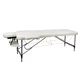 2-Section Aluminum Massage Table inSPORTline Morrani (186 × 60 × 62.5–85.5 cm) - Black