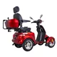 Four-Wheel Electric Scooter w/ Tow Bar & Trailer inSPORTline Antun - Red