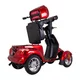 Four-Wheel Electric Scooter w/ Tow Bar inSPORTline Antun - Red