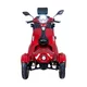 Four-Wheel Electric Scooter w/ Tow Bar & Trailer inSPORTline Antun - Red