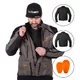 Touring Motorcycle Jacket W-TEC Smackton - Grey Orange