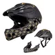 Downhill Helmet W-TEC Delgada - Freestyle Blue - Golden Stars