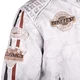 Men’s Leather Motorcycle Jacket W-TEC Sheawen White New