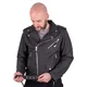 Men’s Leather Jacket W-TEC Brineo - Matte Black