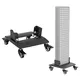 Stand w/ Wheels for Red LED Light Therapy Panel inSPORTline Brister - White - Black