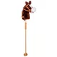 Hobby Horse w/ Wheels inSPORTline Arklino - Dark Brown