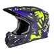 Downhill Helmet W-TEC Richpike - Green & Blue Madness